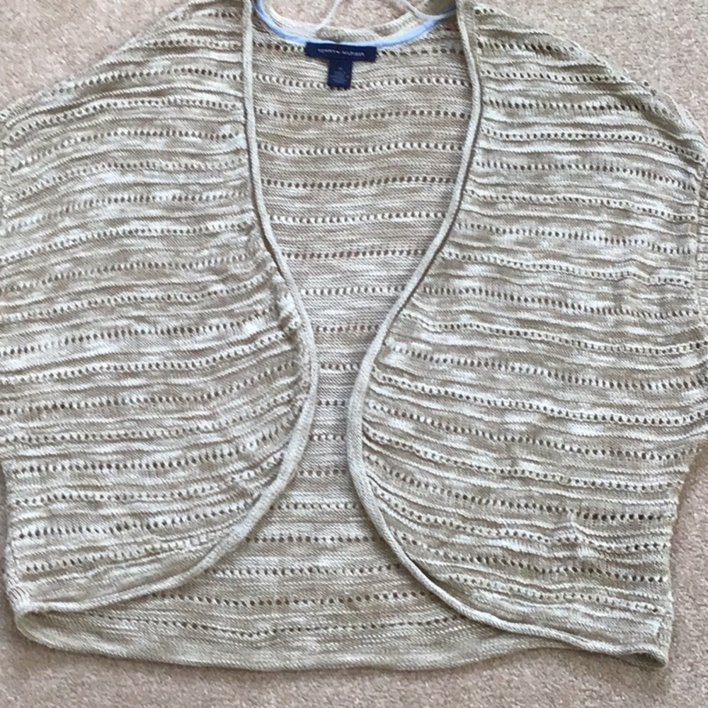 Tommy Hilfiger Shrug Sweater with Open Knit Design